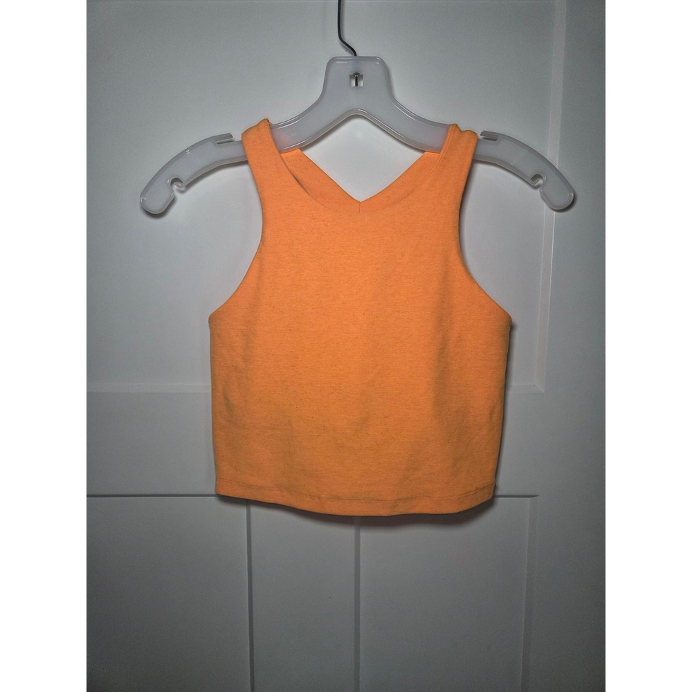 Beyond Yoga Spacedye Slim Racerback Crop Tank Orange Small Yoga Athletic Top